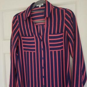 Express Portofino Shirt Button Down Blouse XSmall